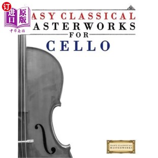 Bach Classical Music 海外直订Easy Beethoven 大提琴 for Handel Masterworks 简单古典杰作：巴赫 Cello Brahms