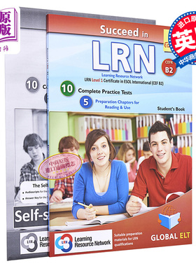 LRN iESOL考试冲刺宝典 B2等级 Succeed in LRN CEFR B2 Practice Tests Self-study  模拟测试 备考自学套装 含答案【中商原