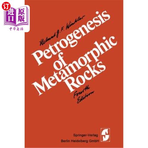 海外直订Petrogenesis of Metamorphic Rocks 变质岩的成因