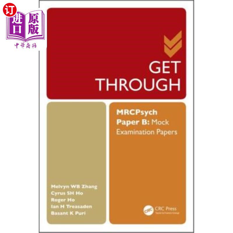 海外直订医药图书Get Through Mrcpsych Paper B: Mock Examination Papers 通过mrc心理学试卷B:模拟考试试卷