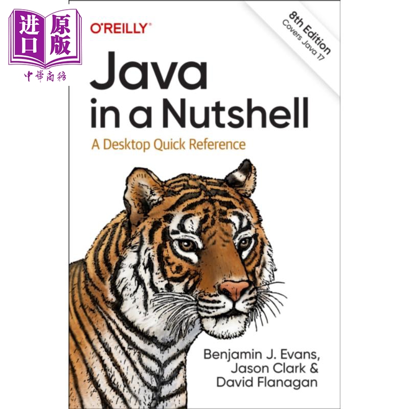 预售 Java概要 桌面快速参考 Java in a Nutshell  A Desktop Quick Reference 英文原版 Benjamin Evans【中商原版】