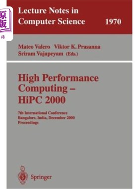 海外直订High Performance Computing - HIPC 2000: 7th International Conference Bangalore,  高性能计算- HIP