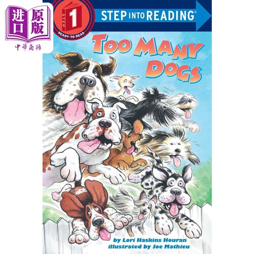 现货 Step into Reading R Step 1Too Many Dogs 兰登阅读进阶1太多狗狗 英文原版儿童绘本 分级阅读 7到12岁【中商原版】
