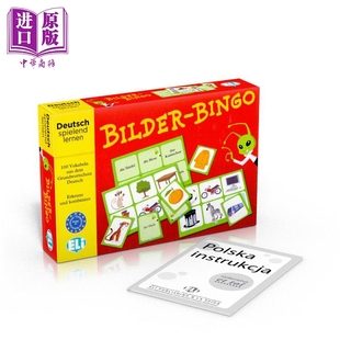 językowa 德文原版 Bingo 现货 学习德语基本单词词汇 中商原版 新版 图片宾果纸牌语言游戏 Bilder 初级 gra