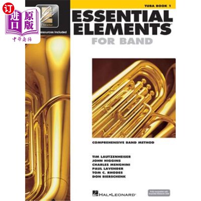 海外直订Essential Elements for Band - Tuba Book 1 with Eei: Tuba in C (B.C.) 乐队的基本元素-Tuba Book 1 wi