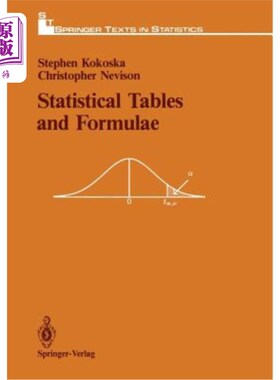 海外直订Statistical Tables and Formulae 统计表和公式