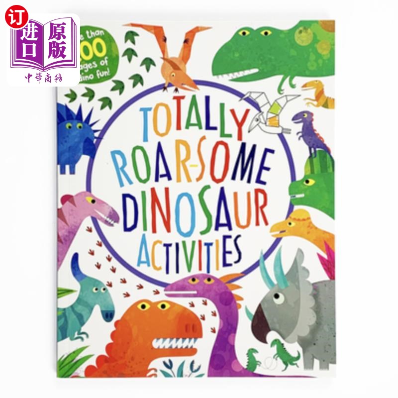 海外直订Totally Roarsome Dinosaur Activities 一些恐龙活动