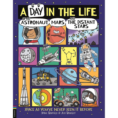 Mike Barfield 地球外的爆笑生活 英文原版绘本 A Day in the Life of an Astronaut, Mars and the Distant Stars【中商原版