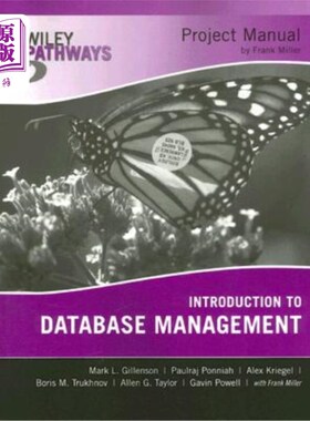 海外直订Wiley Pathways Introduction to Database Management, 1e Project Manual Wiley路径数据库管理介绍，1e项目手册