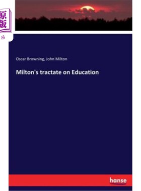 海外直订Milton's Tractate on Education 弥尔顿的教育论