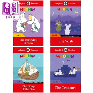 英文原版 4册 中商原版 儿童英语学习读物童书 分级阅读读物 Moomin Readers Ladybird 姆明一族 小瓢虫阅读分级指导1级
