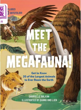 海外直订Meet the Megafauna!: Get to Know 20 of the Largest Animals to Ever Roam the Eart 来看看巨型动物吧!字体了解