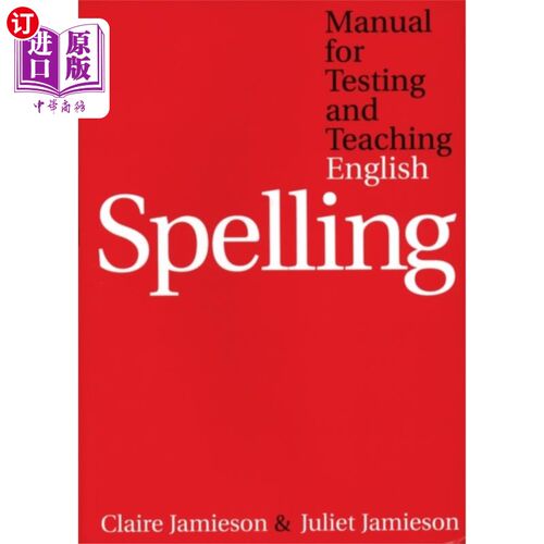 海外直订Manual for Testing and Teaching English Spelling 英语拼写测试与教学手册