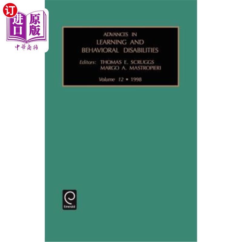 海外直订Advances in Learning and Behavioural Disabilities 学习和行为障碍研究进展