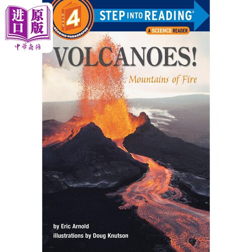 Step into Reading Step 4 Volcanoes! Mountains Of Fire 兰登阅读进阶4：火山 百科 英文原版 儿童绘本 分级阅读【中商原版