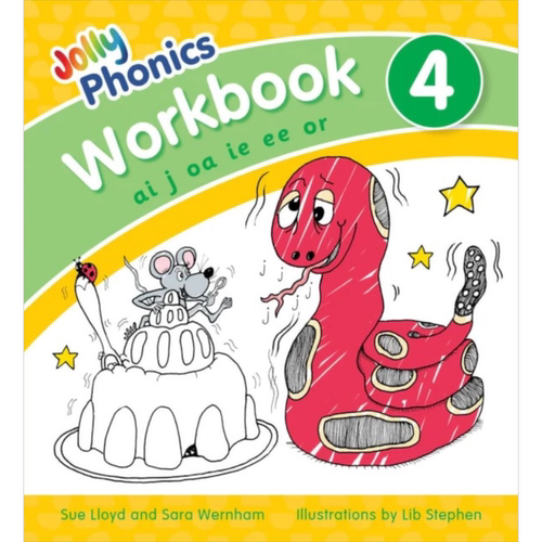 Jolly Phonics Workbook 4 NEW EDITION 快乐自然拼读练习册4 新版 英文原版 进口图书 教材教辅参考书【中商原版】