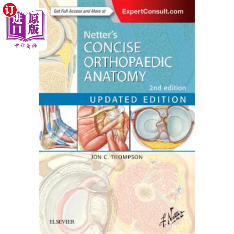 海外直订医药图书Netter's Concise Orthopaedic Anatomy, Updated Edition Netter简明骨科解剖学，更新版