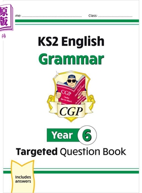 CGP New KS2 English Year 6 Grammar Targeted Question Book (with Answers) KS2 英语6年级语法有针对性的问题书【中商原?