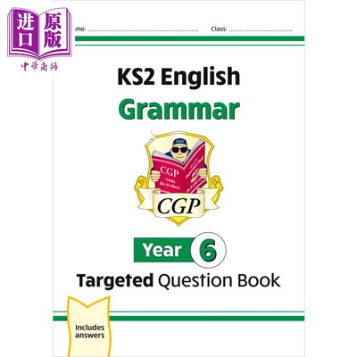 CGP New KS2 English Year 6 Grammar Targeted Question Book (with Answers) KS2 英语6年级语法有针对性的问题书【中商原?