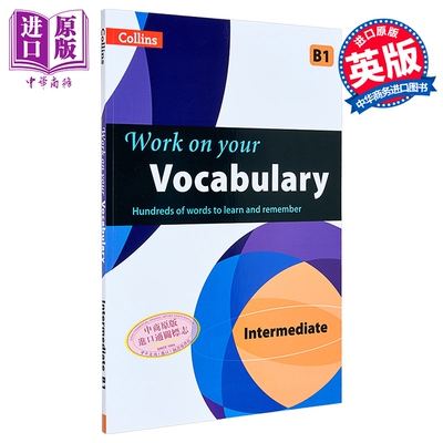 Collins Work on your Vocabulary Intermediate 柯林斯攻破你的词汇 中级B1 英文原版 英语练习册【中商原版】