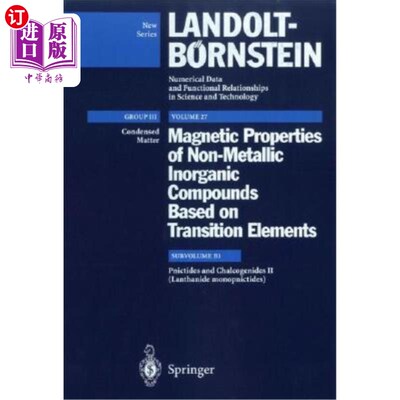 海外直订Lanthanide Monopnictides 镧系单酸盐