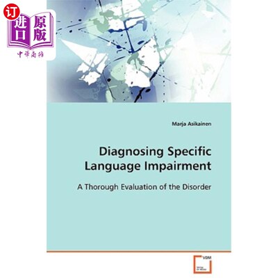 海外直订医药图书Diagnosing Specific Language Impairment 诊断特定语言障碍