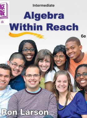 现货 中级代数 第6版 学生版 英文原版 Intermediate Algebra Within Reach Ron Larson【中商原版】