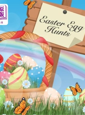 海外直订easter egg hunts: :: easter egg coloring book for kids ages 1-4; easter egg colo 寻找复活节彩蛋：1-4岁儿童