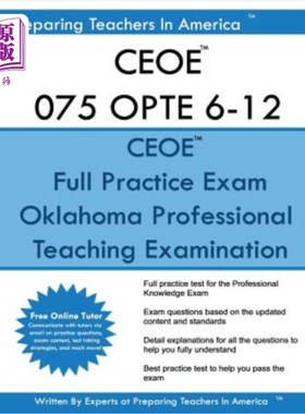 海外直订CEOE 075 OPTE 6-12 Oklahoma Professional Teaching Examination: CEOE 075 OPTE Exa CEOE 075 O