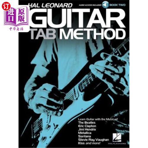 海外直订海外直订Hal Leonard Guitar Tab Method - Book 2 Book/Online Audio [ (Aud 哈尔伦纳德吉他标签方法-第二册书/在线[带