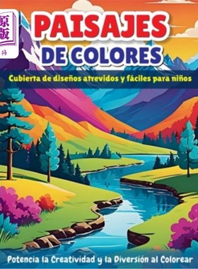 海外直订Paisajes de colores Cubierta de dise?os atrevidos y fáciles para ni?os Paisajes de colores