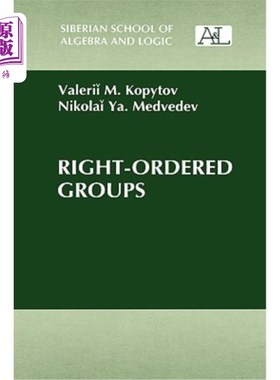 海外直订Right-Ordered Groups 右序群