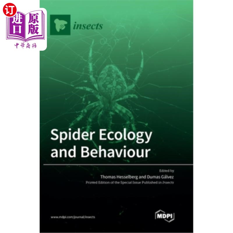 海外直订Spider Ecology and Behaviour 蜘蛛生态学与行为