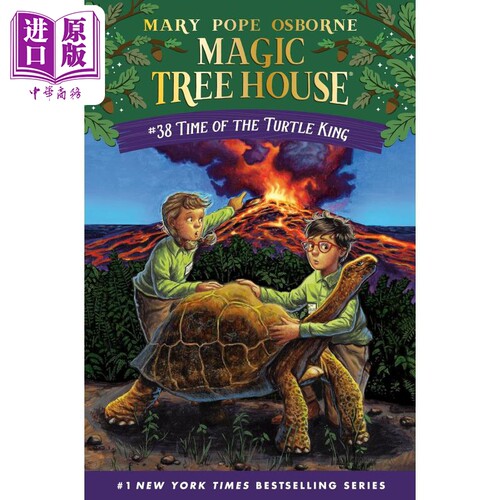 神奇树屋第一季 38 Magic Tree House 38 Time of the Turtle King 儿童初级章节书小说 精装 英文原版小初文学【中商原版】