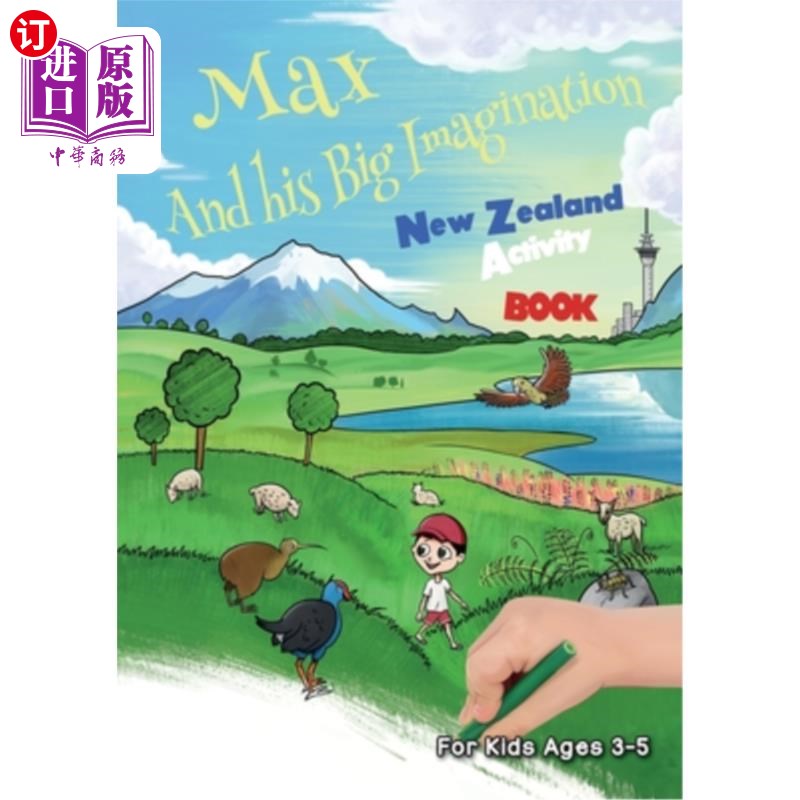 海外直订Max and his Big Imagination - New Zealand Activity Book 马克斯和他的大想象力-新西兰活动书