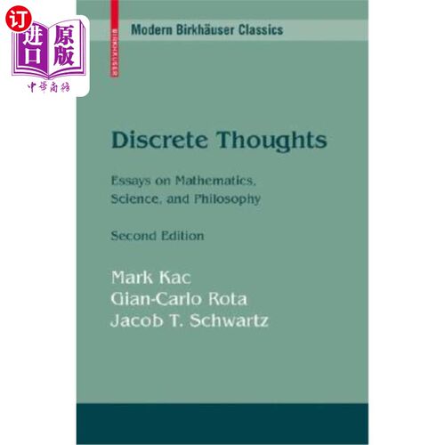 海外直订Discrete Thoughts: Essays on Mathematics, Science and Philosophy 离散思维：关于数学、科学和哲学的论文