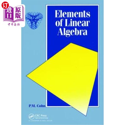 海外直订Elements of Linear Algebra 线性代数的元素