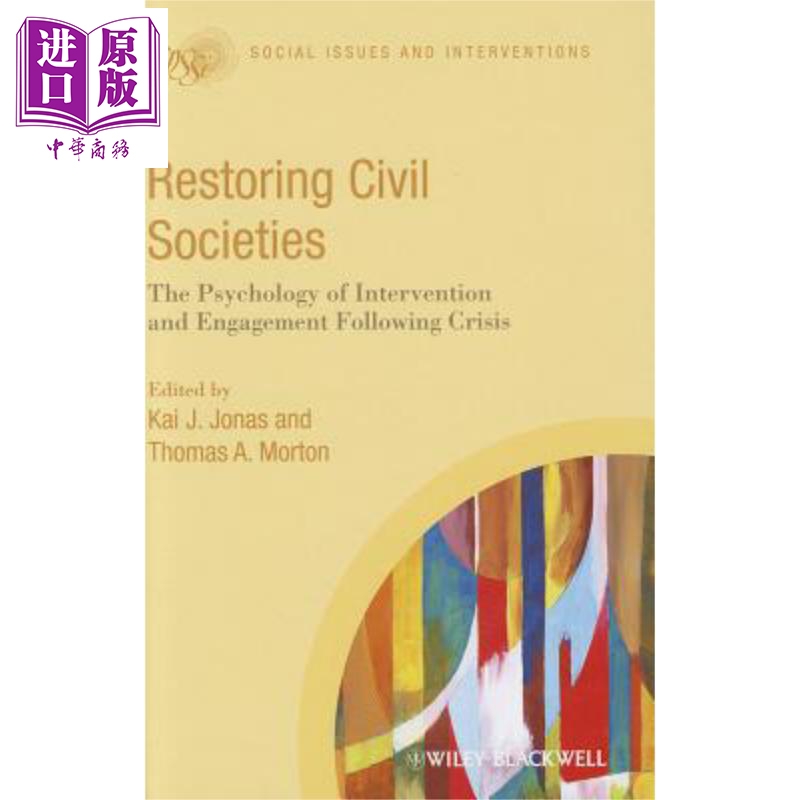 现货 恢复民权社会 Restoring Civil Societies Kai Jonas 英文原版 中商原版 Wiley【中商原版】