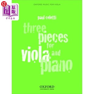 Pieces Piano for and 中提琴和钢琴三首曲 Viola 海外直订Three