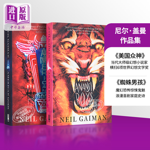 蜘蛛男孩 Gods 中商原版 美国众神 众神之战 黄? Gaiman 英文原版 尼尔盖曼2册套装 Mythology Norse American 诸神 Neil