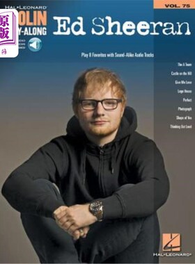 海外直订Ed Sheeran: Violin Play-Along Volume 75 [With Access Code] 埃德·希兰：第75卷的小提琴演奏[带密码]
