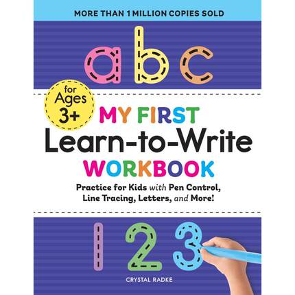预售 My First Learn-To-Write Workbook: Practice for Kids with Pen Control, Line Traci 我第一次学习写练习本