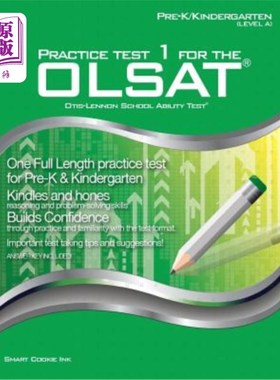 海外直订Practice Test 1 for the Olsat - Pre-K / Kindergarten (Level A): Olsat - Pre-K, K OLSAT-Pre-