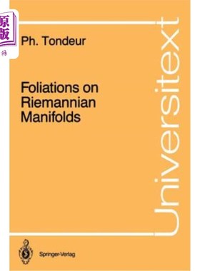 海外直订Foliations on Riemannian Manifolds 黎曼流形上的叶