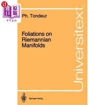 海外直订Foliations on Riemannian Manifolds 黎曼流形上的叶