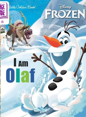 小金书 冰雪奇缘 我是奥拉夫 I Am Olaf Little Golden Book (Disney Frozen)英文原版 儿童绘本故事图画书 精装【中商原版】