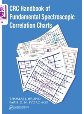 海外直订CRC Handbook of Fundamental Spectroscopic Correl... CRC基本光谱相关图手册