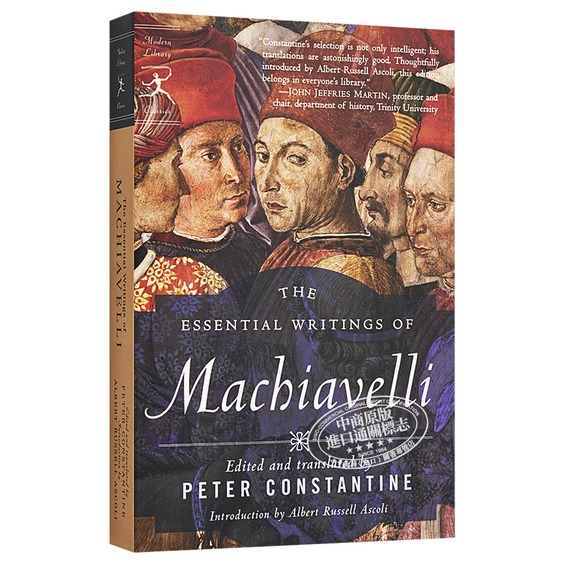 【中商原版】马基雅维利基本著作集 英文原版经典文学 Essential Writings of Machiavelli (Modern Library) Niccolo Machia
