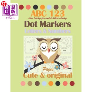 Cute Pages Markers &Numbers pen 点标记字母和数字可爱和原始 海外直订Dot tracing and Letters 123 ABC Original line