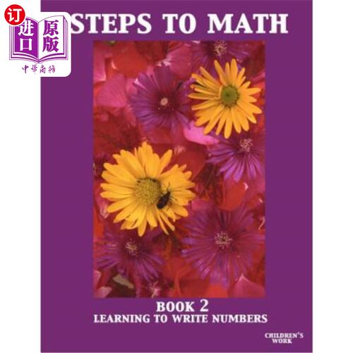 海外直订Steps To Math Book 2: Learning To Write Numbers 数学书2的步骤：学习写数字